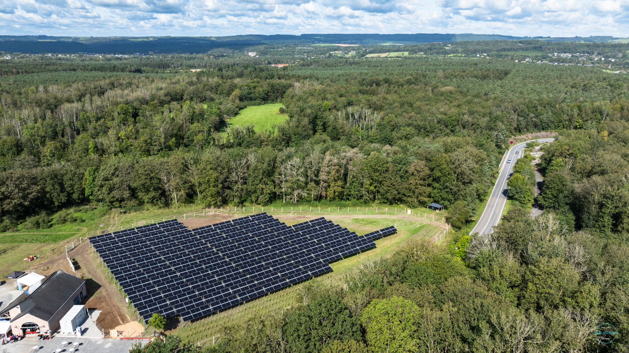 Le premier champ agrivoltaïque en Wallonie